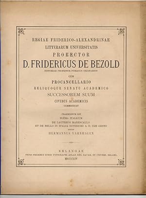 Poëma italicum de Lautreco marescallo et de bello in Italia superiori a.d. 1522 gesto (Verf.: Fra...