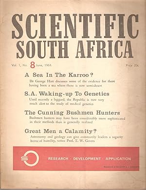 Image du vendeur pour Scientific South Africa Vol. 1 No. 8 June 1964 mis en vente par Snookerybooks