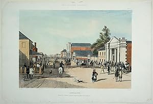 Bild des Verkufers fr Adelaide. Hindley St. from the Corner of King William St zum Verkauf von Antipodean Books, Maps & Prints, ABAA