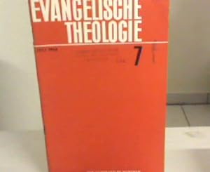 Seller image for Evangelische Theologie. Monatsschrift. 26. Jahrg., Heft 7., Juli 1966 for sale by Zellibooks. Zentrallager Delbrck