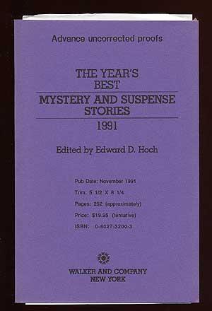 Bild des Verkufers fr The Year's Best Mystery and Suspense Stories 1991 zum Verkauf von Between the Covers-Rare Books, Inc. ABAA