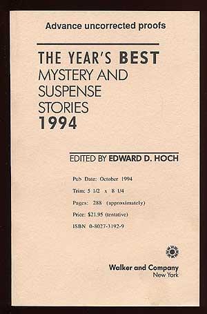 Bild des Verkufers fr The Year's Best Mystery and Suspense Stories 1994 zum Verkauf von Between the Covers-Rare Books, Inc. ABAA