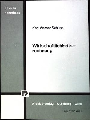 Immagine del venditore per Wirtschaftlichkeitsrechnung. Physica-Paperback venduto da books4less (Versandantiquariat Petra Gros GmbH & Co. KG)