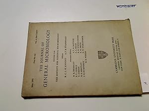 Bild des Verkufers fr The Journal of General Microbiology, Volume 6, Nos3 and 4, May, 1952 zum Verkauf von Antiquariat im Kaiserviertel | Wimbauer Buchversand