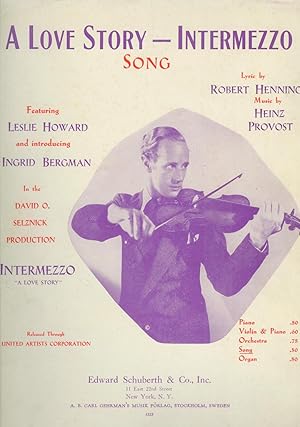 Seller image for A Love Story - Intermezzo (Sheetmusic) for sale by Ramblin Rose Books