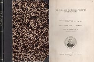 Bild des Verkufers fr The isomorphism and thermal properties of the feldspars. Part I Thermal study (by Arthur L. Day and E.T. Allen). Part II Optical Study (by J.P. Iddings). With an introduction by George F. Becker. zum Verkauf von Antiquariat A. Suelzen