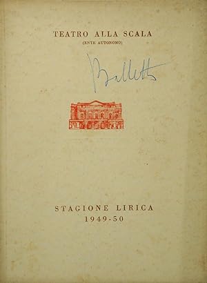 Stagione lirica 1949 – 50 'Pierino e il lupo', 'La bella addormentata nel bosco', 'La giara'