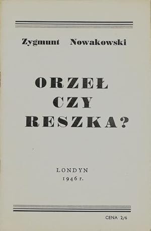 Seller image for Orzel czy Reszka ? for sale by Librairie Lettres Slaves - Francis