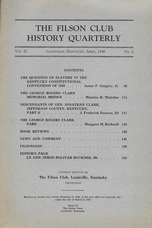 THE QUESTION OF SLAVERY IN THE KENTUCKY CONSTITUTIONAL CONVENTION OF 1849.