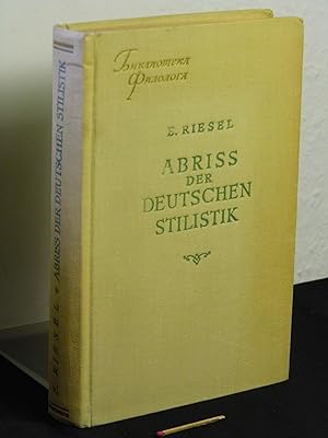 Bild des Verkufers fr Abriss der deutschen Stilistik - aus der Reihe: Biblioteka Filologa - zum Verkauf von Erlbachbuch Antiquariat