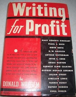 Imagen del vendedor de Writing for Profit: A Manual of Professional Patterns and Procedures a la venta por Easy Chair Books