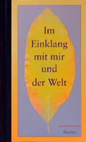 Seller image for Im Einklang mit mir und der Welt for sale by Versandantiquariat Felix Mcke