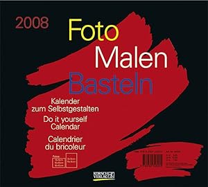 Foto, Malen, Basteln, schwarzer Karton, Format 21,5 x 24 cm 2008