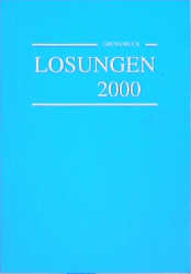 Image du vendeur pour Losungen 2000. Grodruck kart. Kalender mis en vente par Versandantiquariat Felix Mcke