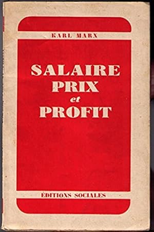 Image du vendeur pour Salaires prix et profits mis en vente par Mimesis