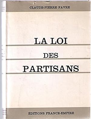 Imagen del vendedor de La loi des partisans a la venta por Mimesis