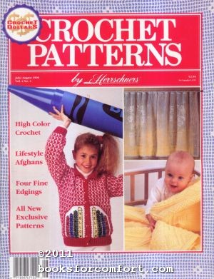 Seller image for Crochet Patterns by Herrschners Vol 4 No 4 July/August 1990 for sale by booksforcomfort