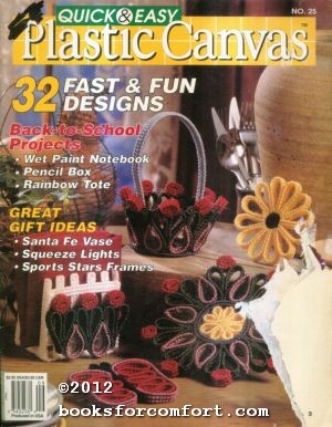 Bild des Verkufers fr Quick & Easy Plastic Canvas No 25 Aug/Sept 1993 zum Verkauf von booksforcomfort