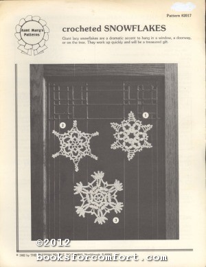 Image du vendeur pour Crocheted Snowflakes Pattern #2017 mis en vente par booksforcomfort