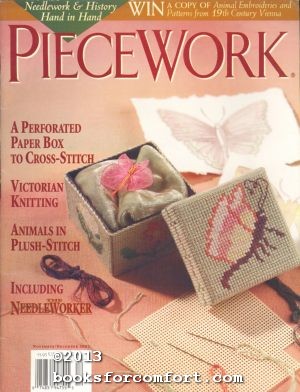 Imagen del vendedor de Piecework Vol X No 6 November/December 2002 Including The Needleworker a la venta por booksforcomfort