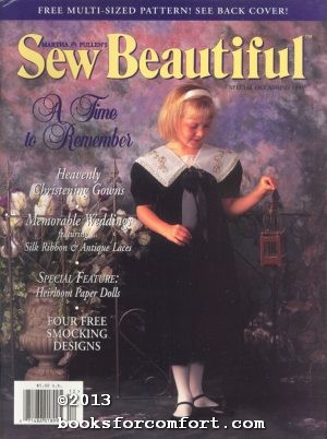 Seller image for Sew Beautiful Vol 9 No 2 Special Occasions 1995 for sale by booksforcomfort