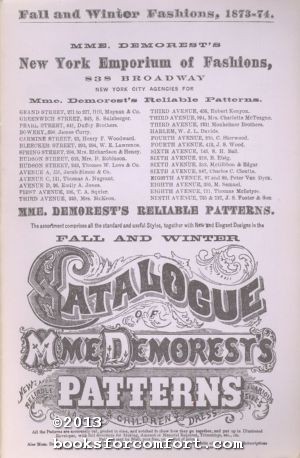 Seller image for Fall and Winter Catalogue of Mme. Demorests Patterns 1873-74 for sale by booksforcomfort