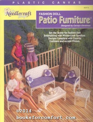 Bild des Verkufers fr Plastic Canvas Fashion Doll Patio Furniture 923718 zum Verkauf von booksforcomfort