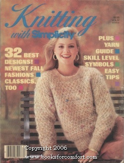 Seller image for Knitting with Simplicity Vol IV Fall 1986 for sale by booksforcomfort
