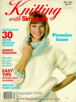 Seller image for Knitting with Simplicity Vol I Fall 1985 Premier Issue for sale by booksforcomfort
