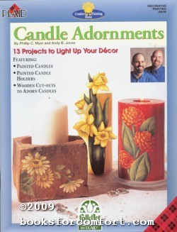 Image du vendeur pour Candle Adornments, Decorative Painting #9639 mis en vente par booksforcomfort