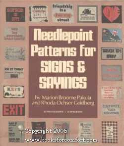 Seller image for Needlepoint Patterns for Signs & Sayings for sale by booksforcomfort