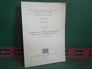 Imagen del vendedor de Die topographische Bezugsgrundlage der Tabula Imperii Byzantini. (= sterr. Akademie der Wissenschaften, Philosophisch-Historische Klasse, Denkschriften, Beiheft zum 125.Band: Tabula Imperii Byzantini). a la venta por Antiquariat Deinbacher