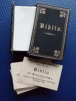 Bild des Verkufers fr Biblia - 80 Bibelsprche. zum Verkauf von Aegis Buch- und Kunstantiquariat