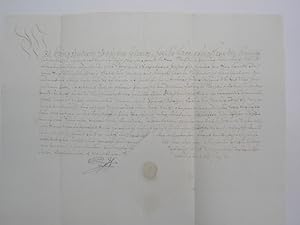 Urkunde mit eigenhändiger Unterschrift. 1 Seite. O. O. 8.VIII.1613.