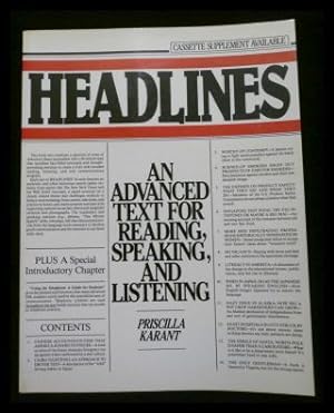 Seller image for Headlines. An advanced text for reading, speaking and listening for sale by ANTIQUARIAT Franke BRUDDENBOOKS