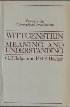 Seller image for Essays on the Philosophical Investigations. Volume 1. Wittgenstein Meaning and Understanding for sale by Bij tij en ontij ...