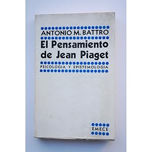 Imagen del vendedor de El pensamiento de Jean Piaget. Psicologa y epistemologa a la venta por LIBRERA SOLAR DEL BRUTO