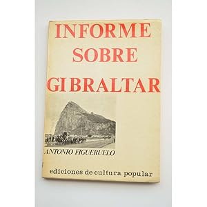 Imagen del vendedor de Informe sobre Gibraltar a la venta por LIBRERA SOLAR DEL BRUTO