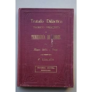 Seller image for Tratado didctico, terico-prctico de tenedura de libros for sale by LIBRERA SOLAR DEL BRUTO
