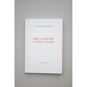 Imagen del vendedor de Recuerdos africanos a la venta por LIBRERA SOLAR DEL BRUTO