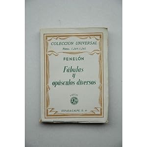 Imagen del vendedor de Fbulas y opsculos diversos : compuestos en francs para educacin del duque de Borgoa a la venta por LIBRERA SOLAR DEL BRUTO