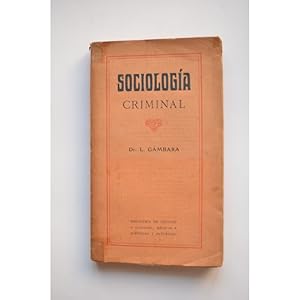 Seller image for Sociologa criminal for sale by LIBRERA SOLAR DEL BRUTO