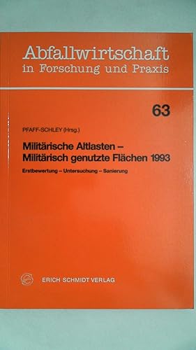 Bild des Verkufers fr Militrische Altlasten, Militrisch genutzte Flchen 1993, zum Verkauf von Antiquariat Maiwald