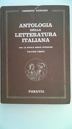 Immagine del venditore per Antologia Della Letteratura Italiana (Volume Terzo), venduto da Antiquariat Maiwald
