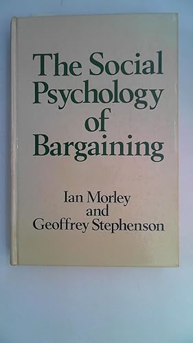 Image du vendeur pour Social Psychology of Bargaining mis en vente par Antiquariat Maiwald