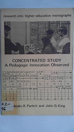 Seller image for Concentrated Study: A Pedagogic Innovation Observed, for sale by Antiquariat Maiwald