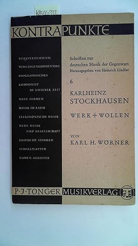 Bild des Verkufers fr Karlheinz Stockhausen. Werk + Wollen 1950-1962, Bd 6 zum Verkauf von Antiquariat Maiwald