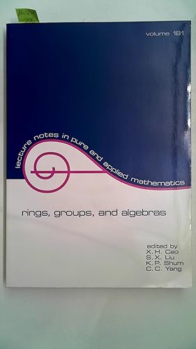 Seller image for Rings, Groups, and Algebras (Volume 181) (Mechanical Engineering (Marcel Dekker Hardcover)) for sale by Antiquariat Maiwald