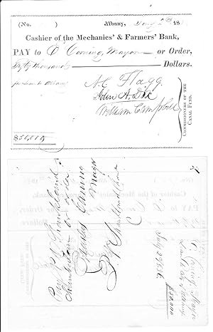 A $50,000 loan to the City of Albany to enlarge the Erie Canal. Printed document, accomplished in...