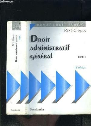 Bild des Verkufers fr DROIT ADMINISTRATIF GENERAL- TOME 1- DOMAT DROIT PUBLIC zum Verkauf von Le-Livre